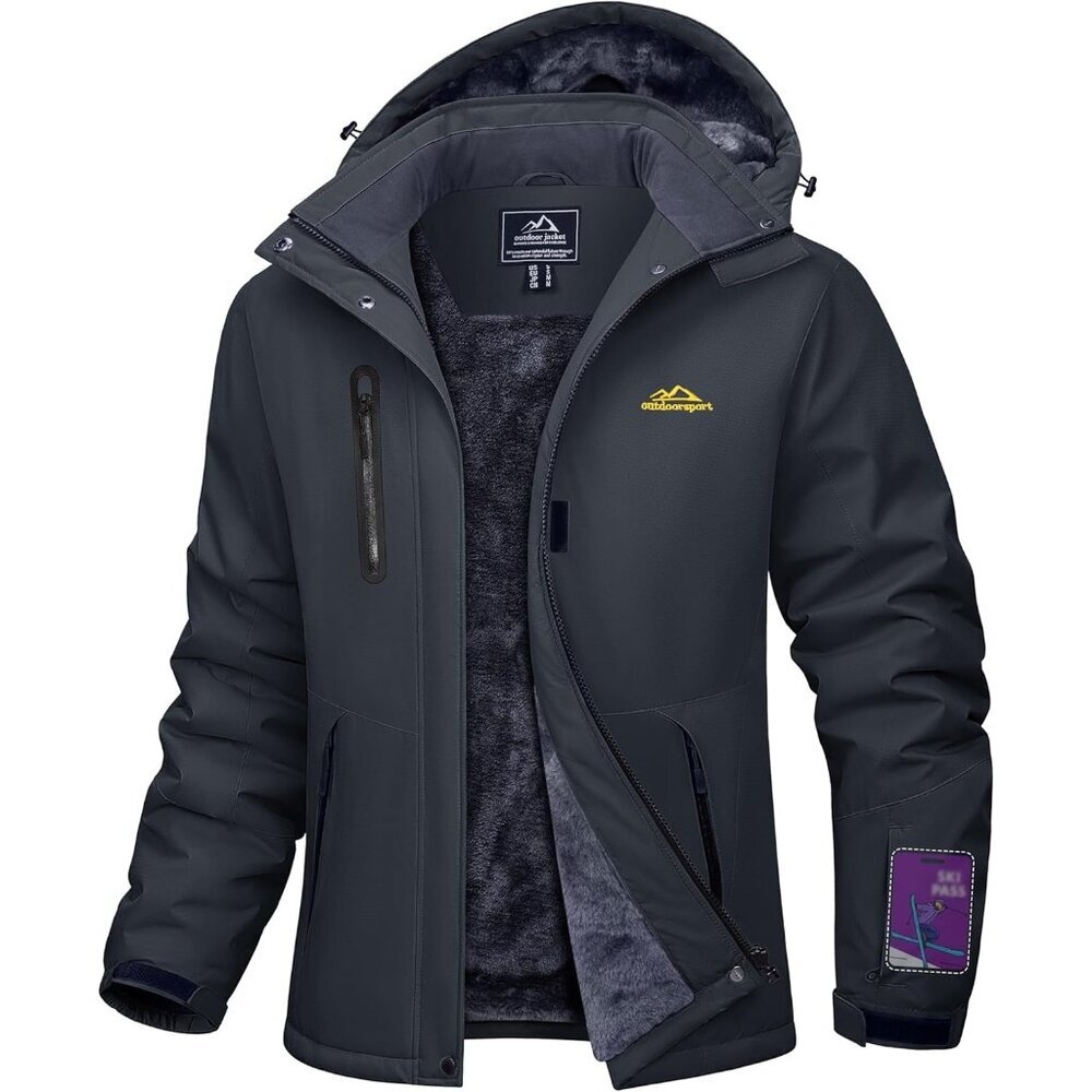 Women's Carbongrey Winter Coats Waterproof Snow Ski Jacket Warm Mountain